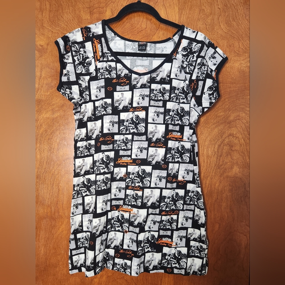 Harley-Davidson - Graceland Elvis Presley - Tunic Top